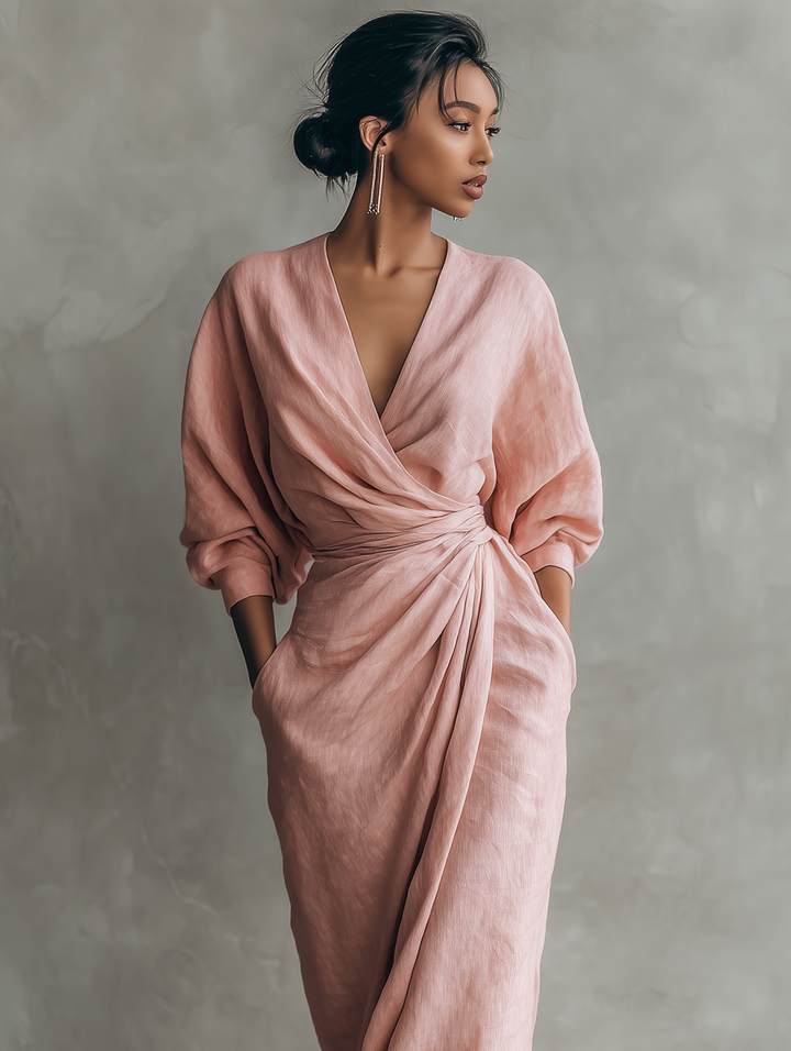 Rosa | V-Neck Maxi Dress