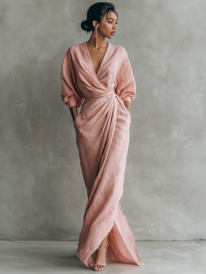 Rosa | V-Neck Maxi Dress