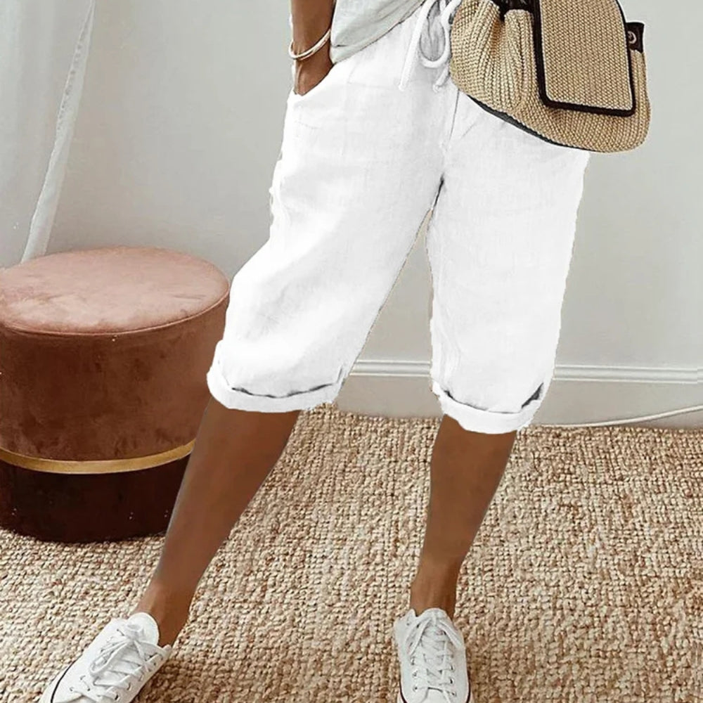 Kylie™ | Casual Linen Blend Trousers
