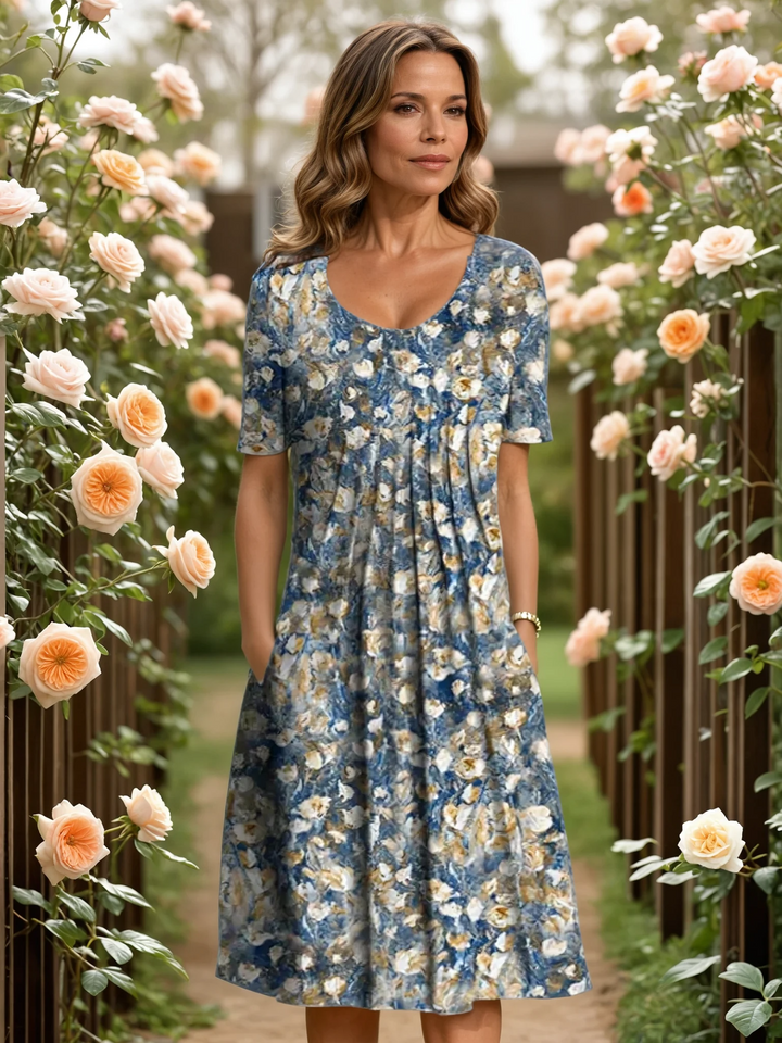 Harper - Elegant Dress with Tummy Coverage