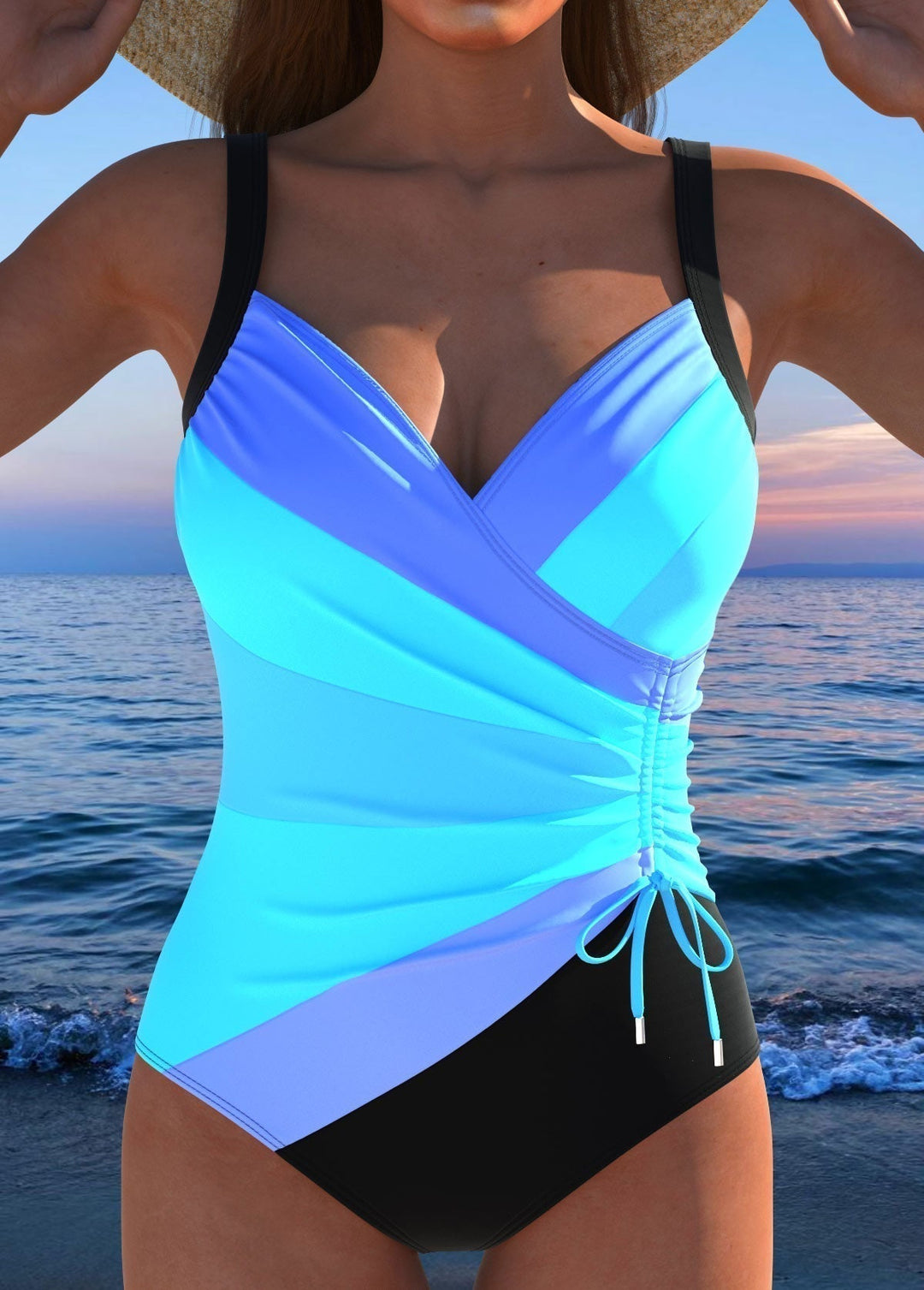 Éloria – Elegant swimsuit with a colourful print
