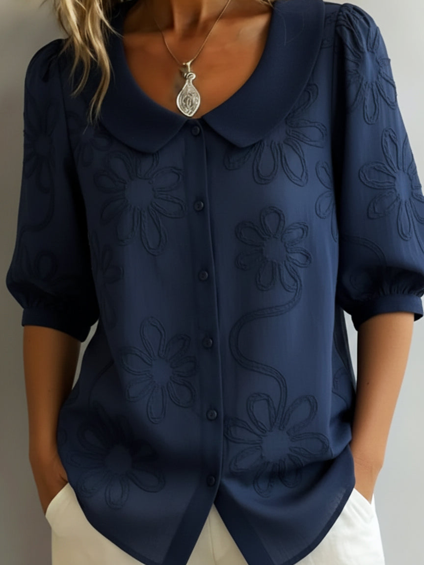Aurélie™ | Floral Elegance Blouse