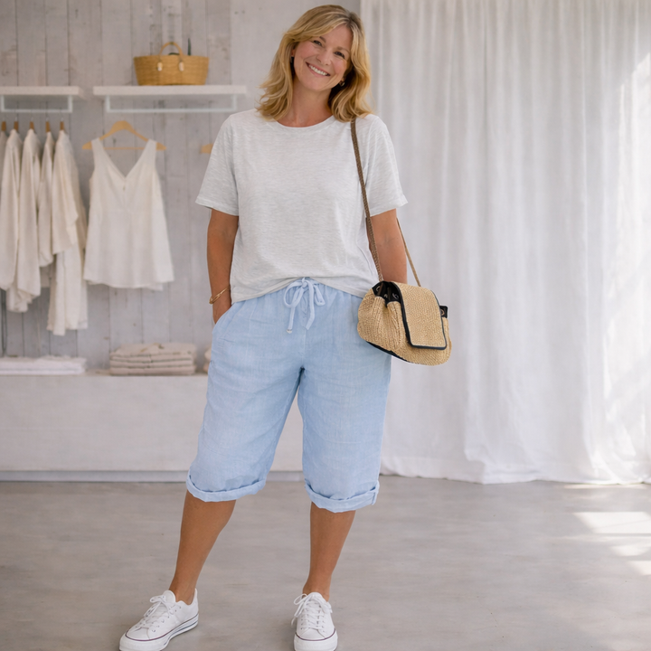 Kylie™ | Casual Linen Blend Trousers