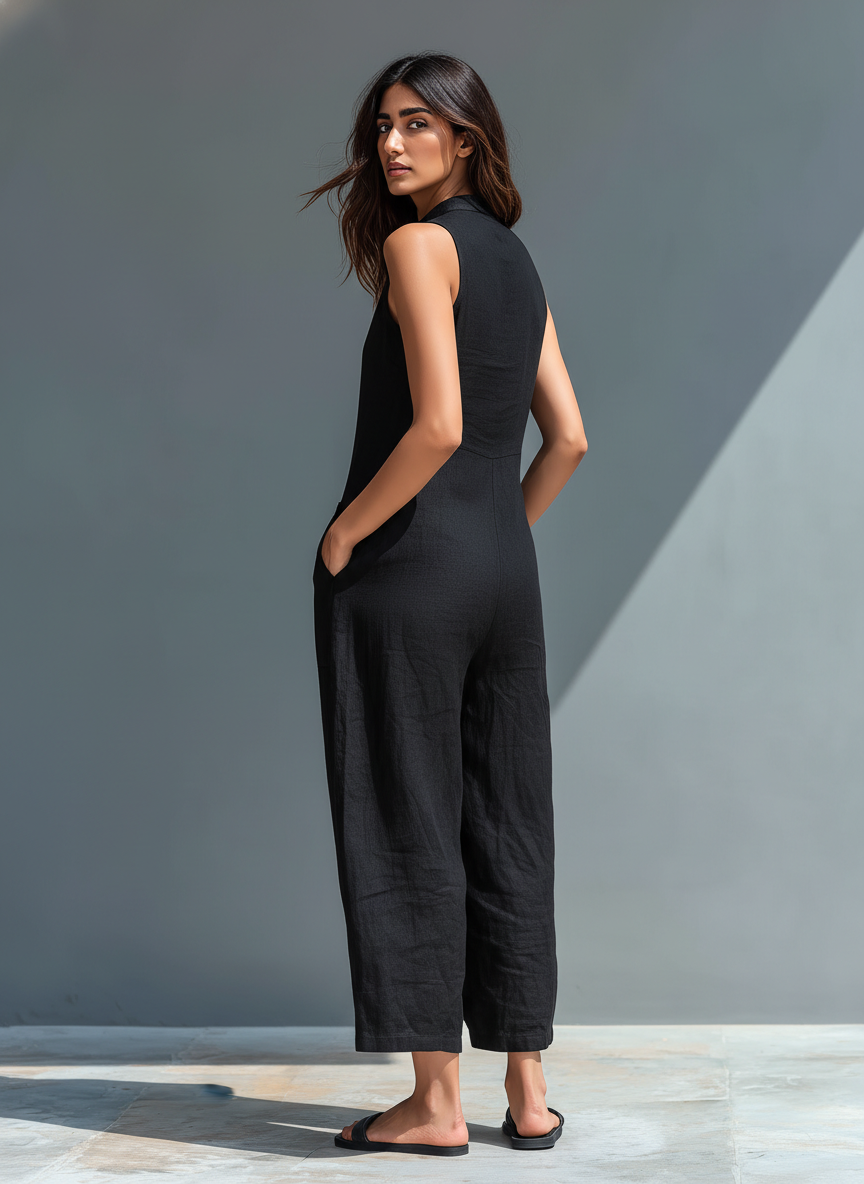 Sophia | Sleeveless Wide-Leg Jumpsuit