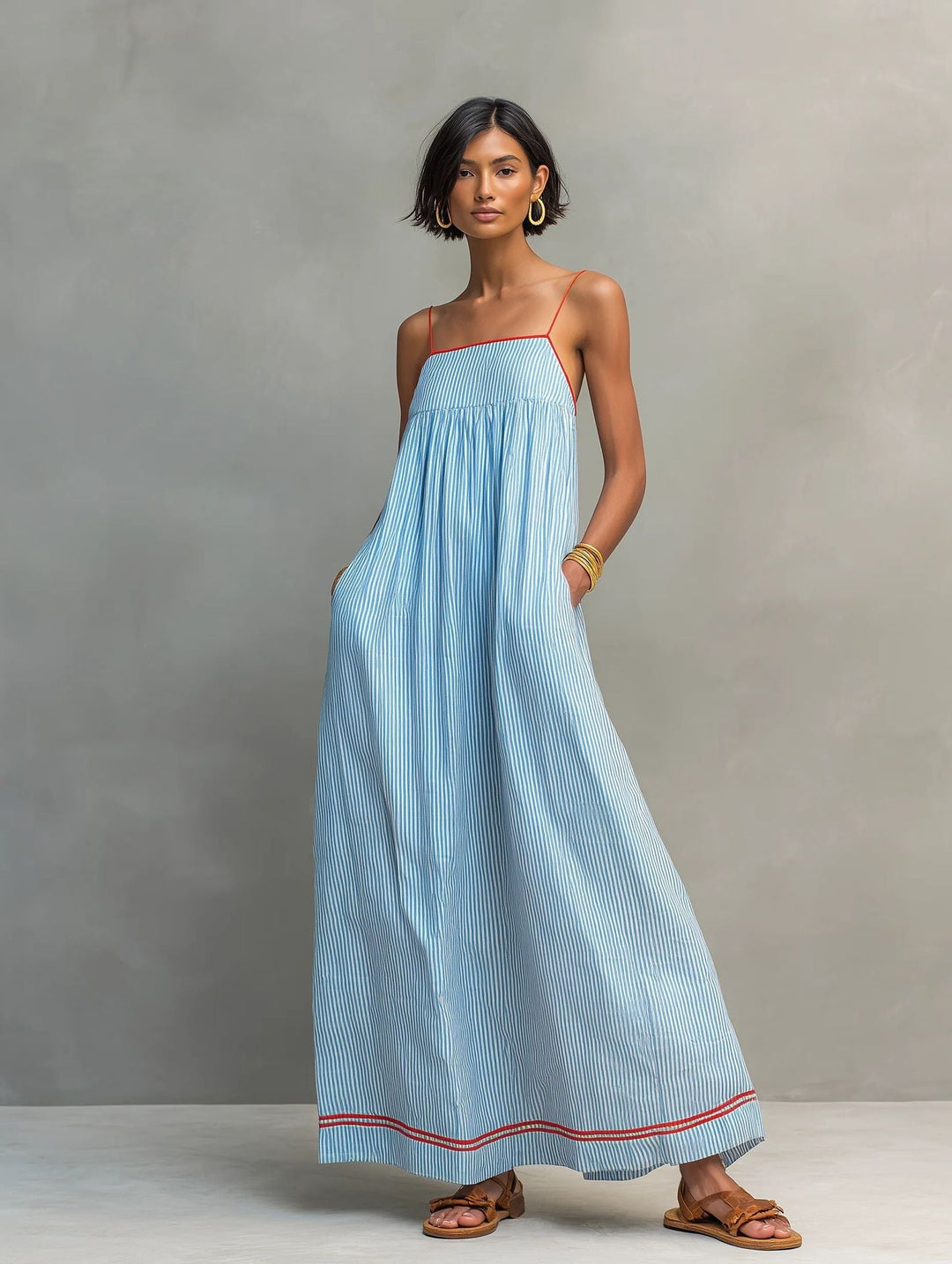 Elara | Elegant Sleeveless Maxi Dress