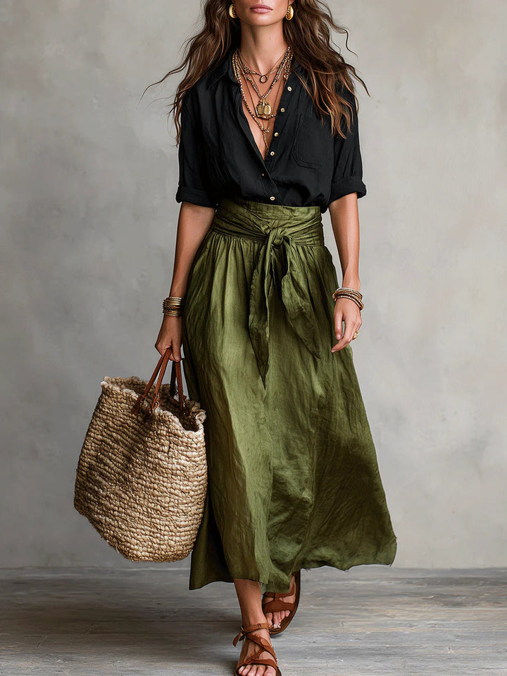 Vera™ | Top & Midi Skirt Set