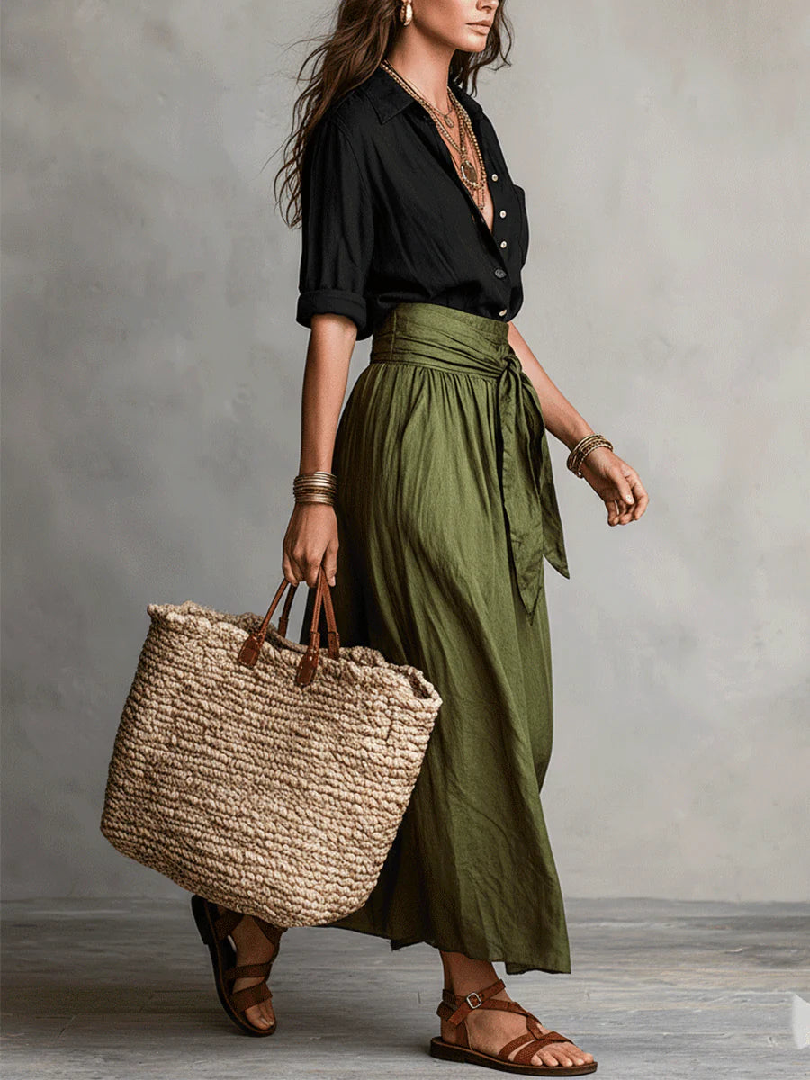 Vera™ | Top & Midi Skirt Set