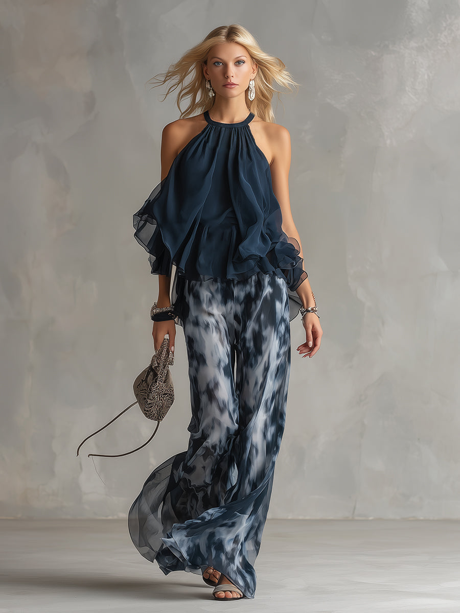 Élise™ | Flowy Top & Trousers Set