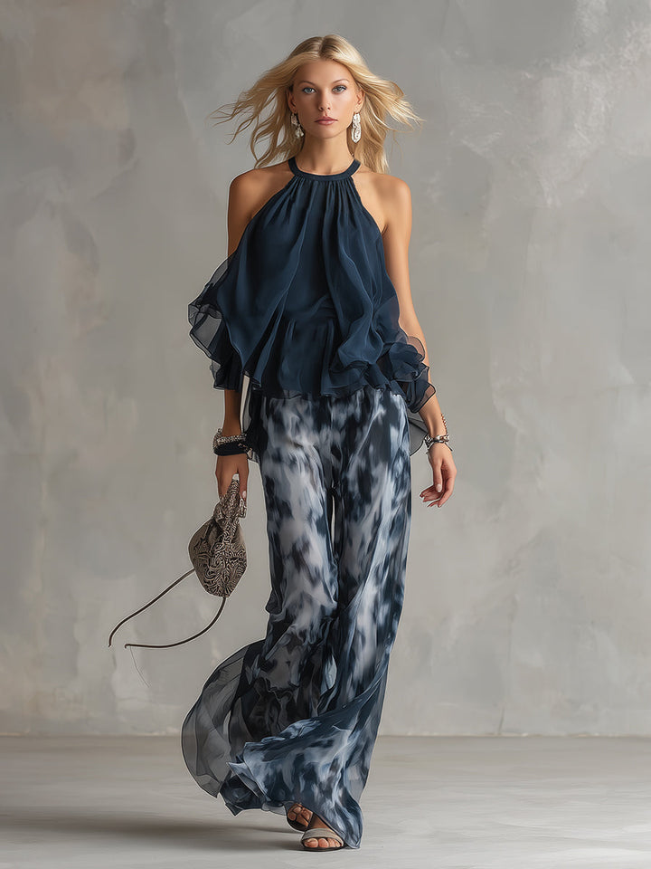 Élise™ | Flowy Top & Trousers Set