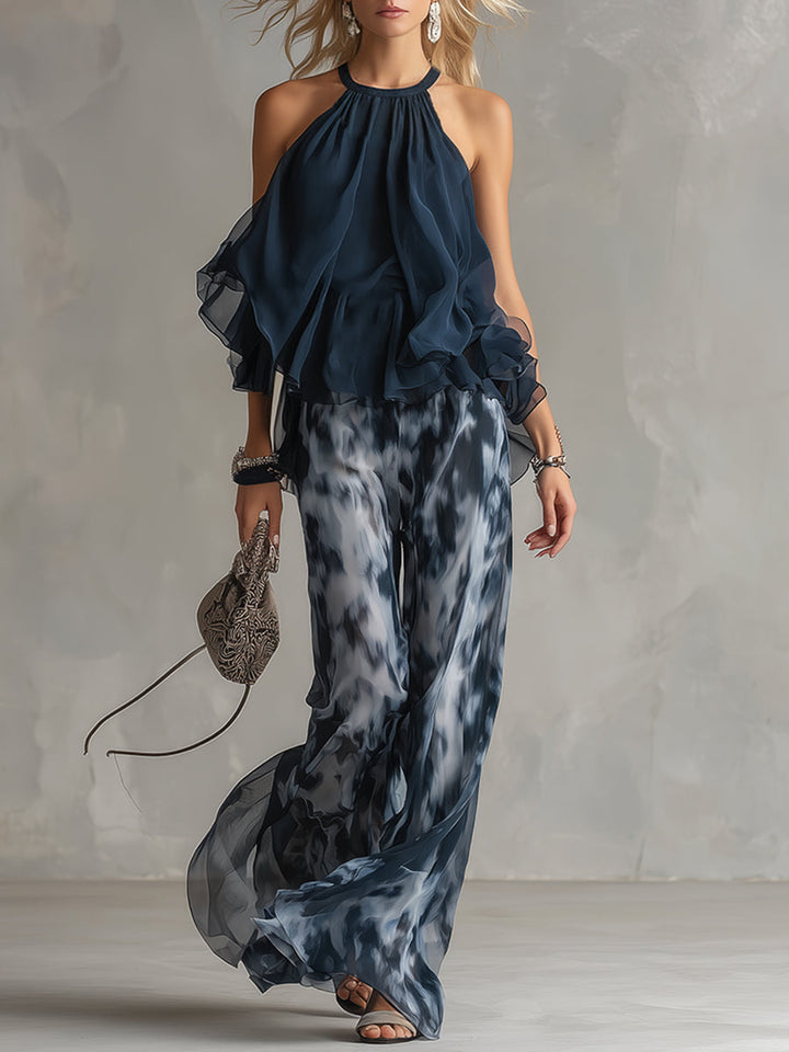 Élise™ | Flowy Top & Trousers Set