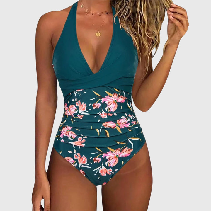 Florence - Elegant women's swimsuit with a V-neck