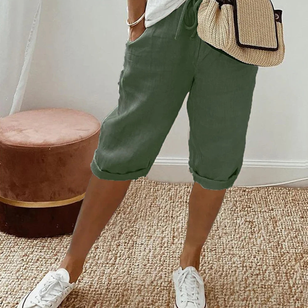 Kylie™ | Casual Linen Blend Trousers