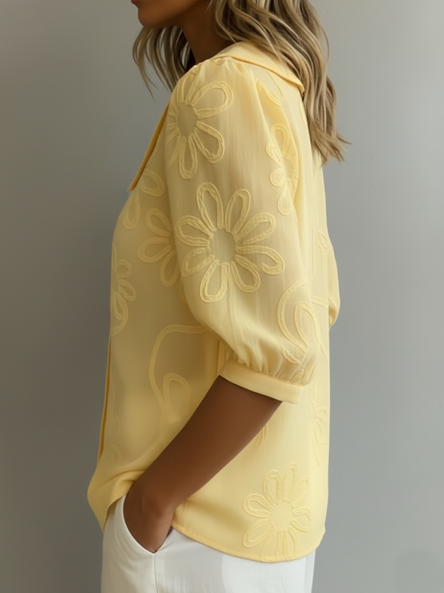 Aurélie™ | Floral Elegance Blouse