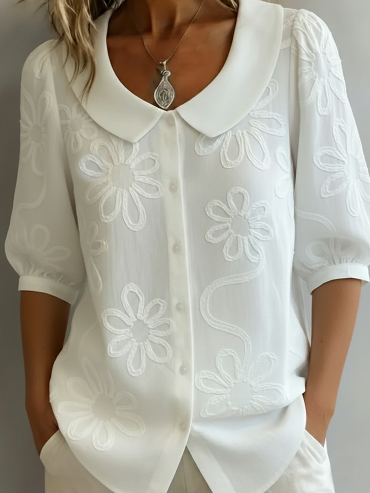 Aurélie™ | Floral Elegance Blouse