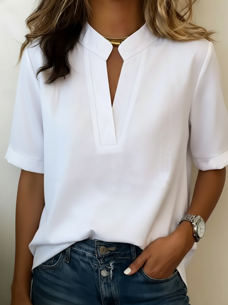 Élise | Elegant Refined Collar Blouse