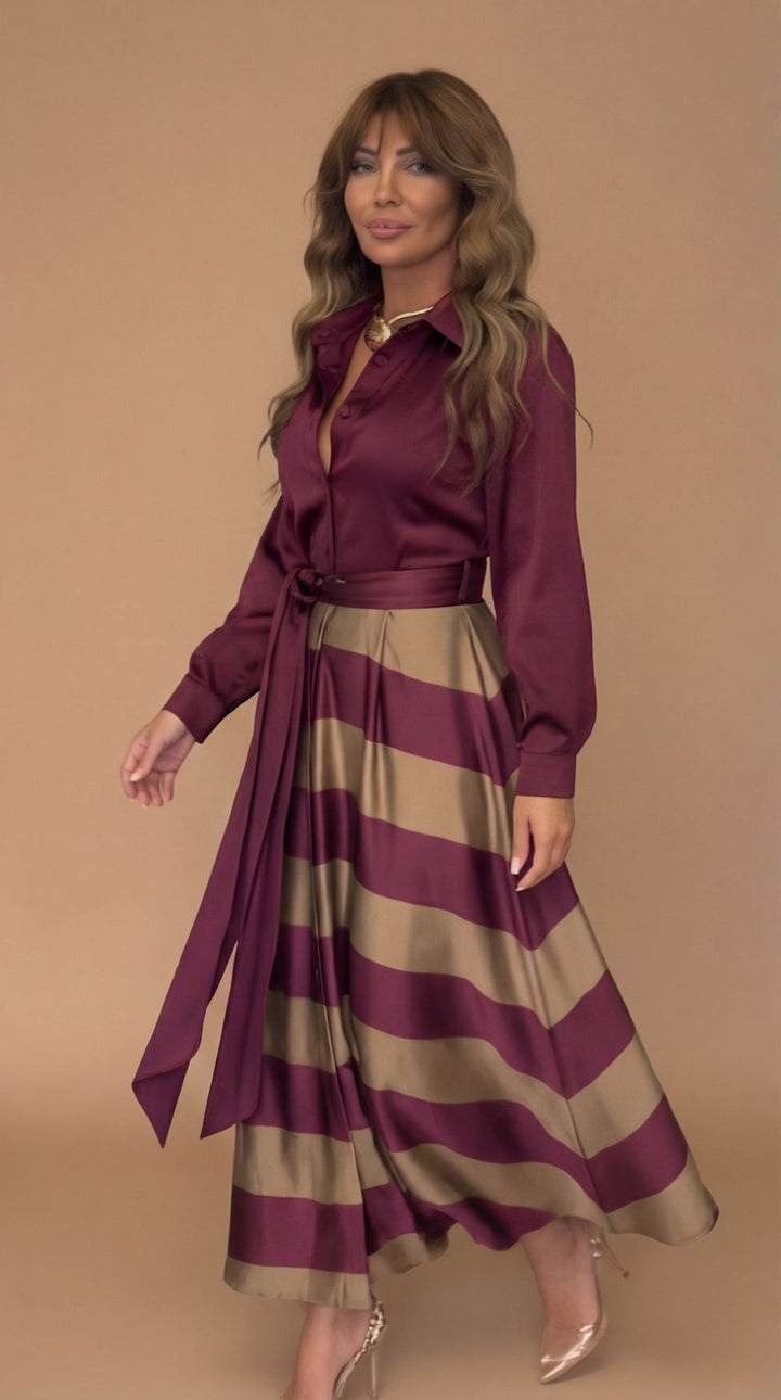 Mila™ | Striped Maxi Dress
